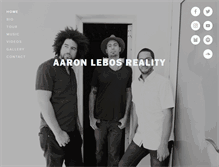 Tablet Screenshot of aaronlebos.com